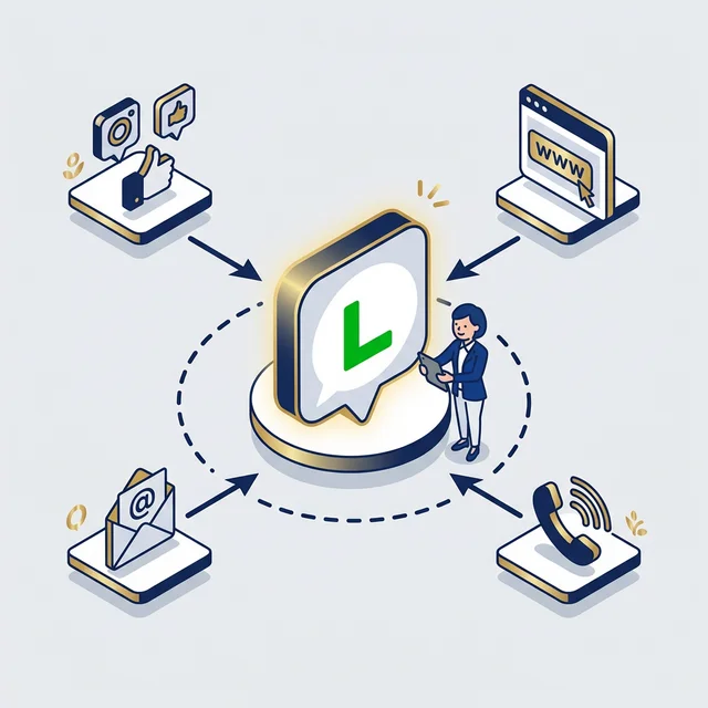 分散する顧客接点を公式LINEに一本化